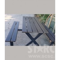 STARCO PWRBT1 戶外連體塑木枱凳套装
