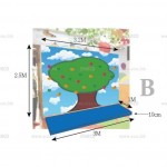 STARCO CLBW200 室內兒童感統訓練木質攀爬牆(底板圖像款) (Indoor Sensory Training Kids Wooden Climbing Panel with Pictures) 