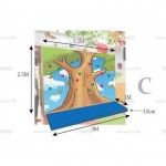 STARCO CLBW200 室內兒童感統訓練木質攀爬牆(底板圖像款) (Indoor Sensory Training Kids Wooden Climbing Panel with Pictures) 