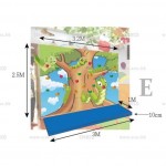 STARCO CLBW200 室內兒童感統訓練木質攀爬牆(底板圖像款) (Indoor Sensory Training Kids Wooden Climbing Panel with Pictures) 