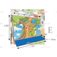 STARCO CLBW200 室內兒童感統訓練木質攀爬牆(底板圖像款) (Indoor Sensory Training Kids Wooden Climbing Panel with Pictures) 
