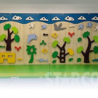 STARCO CLBW201室內兒童感統訓練木質攀爬牆 (Indoor Sensory Training Wooden Climbing Panel)