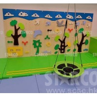 STARCO CLBW201室內兒童感統訓練木質攀爬牆 (Indoor Sensory Training Wooden Climbing Panel)