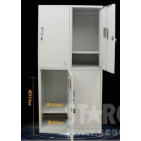 SCB614 鋼製帶鎖更衣儲物櫃 2層4門