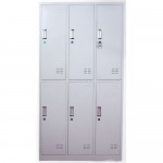 SCB616 鋼製帶鎖更衣儲物櫃 3層9門