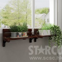 SWHR120 露台花盆實木掛架
